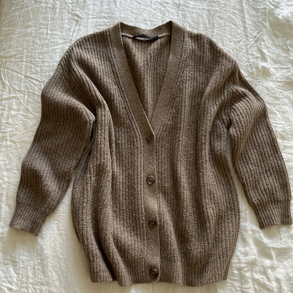 Jenni Kayne Cashmere Cocoon Cardigan in Taupe